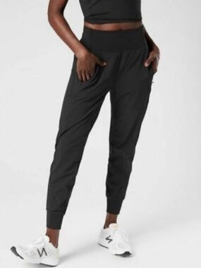 Athleta Black Distance Jogger Size L Tall (inseam 30")